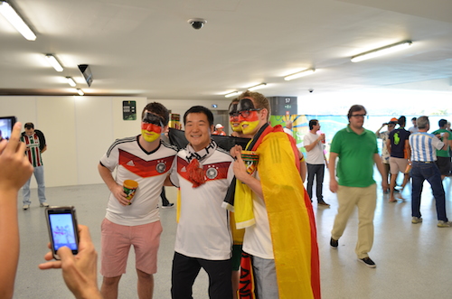7-13-14 German fans unite at World Cup Finals