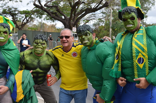 July 8, 2014 Hulk sightings all over Belo Horizonte