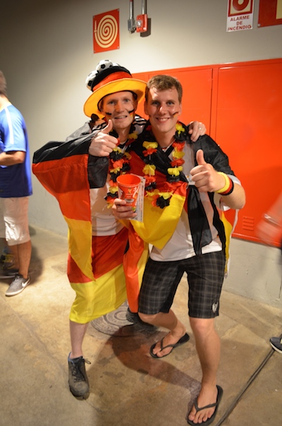 July 9, 2014 Two Dutch fans show their pride