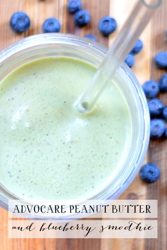 AdvoCare Peanut Butter and Blueberry Smoothie | Model Behaviors