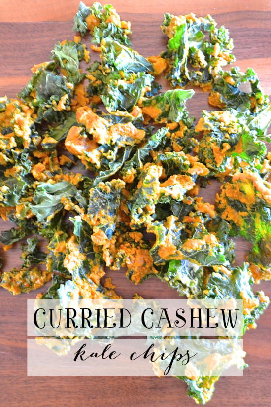 Curried Cashew Kale Chips | Model Behaviors