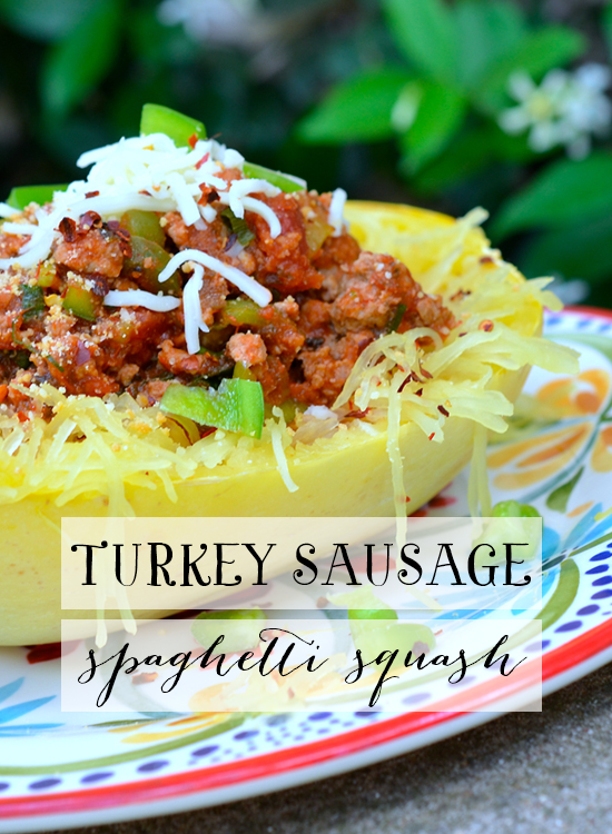 Turkey Sausage Spaghetti Squash | Model Behaviors