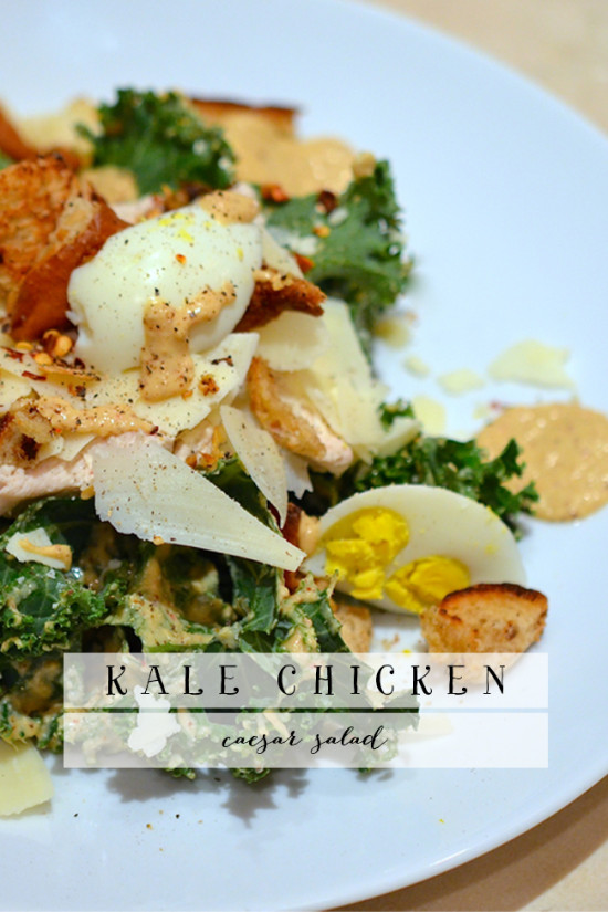 Kale Chicken Caesar Salad | Model Behaviors