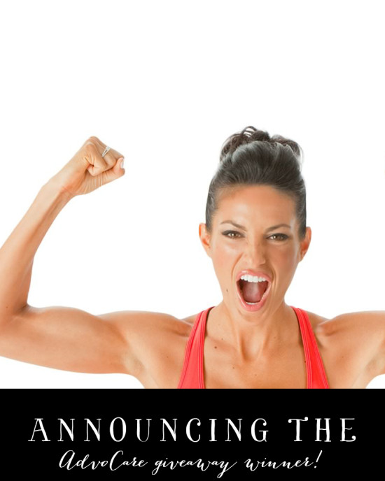 Announcing the AdvoCare + Coaching Giveaway Winner | Model Behaviors