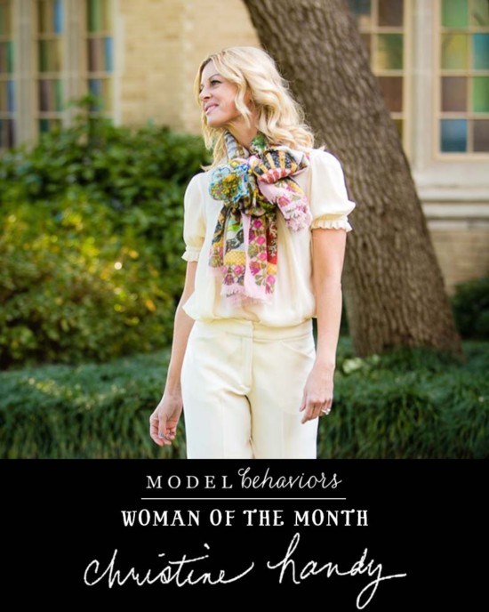 Woman of the Month: Christine Handy (Interview) | Model Behaviors