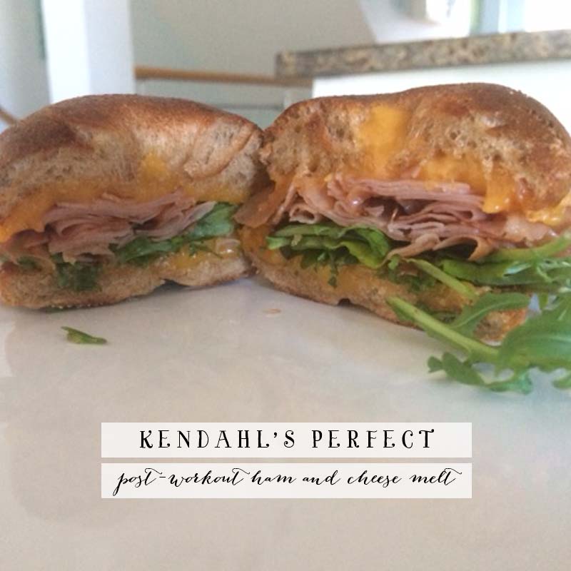 Kendahl’s Perfect Post-Workout Ham and Cheese Melt | Model Behaviors
