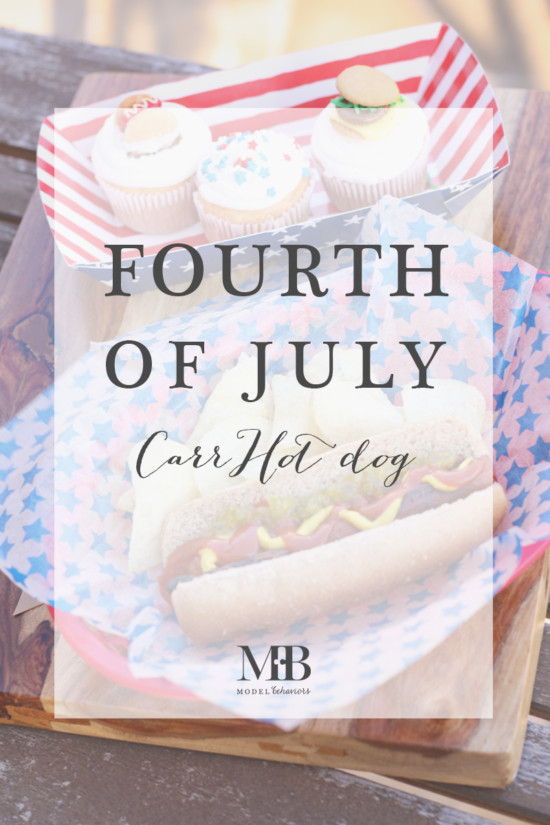 Fourth of July CarrHot Dog | Model Behaviors